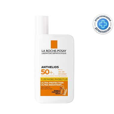 Купить La Roche-Posay Anthelios SPF 50+ 50 мл  шака флюид невидимый