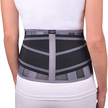 Купить Крейт Б-2502 ПР корсет ортопедический пояснично-крестцовый размер 4 черно-серый