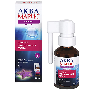 Купить Аква Марис Стронг спрей д/горла 30мл