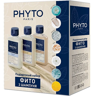 Купить Phyto 3 шампуня 100 мл + 100 мл + 100 мл набор для волос