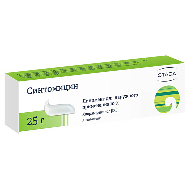 Купить Синтомицин 10% 25 г линимент