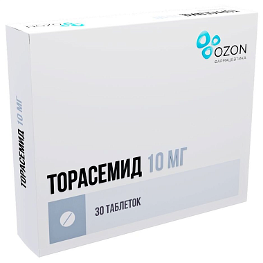 Купить Торасемид 10 мг 30 шт таблетки