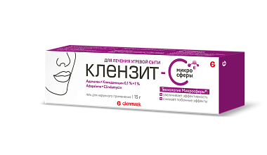 Купить Клензит С Микросферы 0,1 % 15 г гель для наружного применения