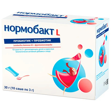Купить Нормобакт - L 3 г 10 шт порошок саше для детей с 1 месяца