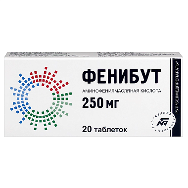 Купить Фенибут 250 мг 20 шт таблетки