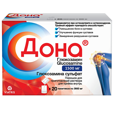 Купить Дона 1,5 г 20 шт порошок для приготовления раствора для приема внутрь