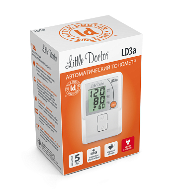 Купить Little Doctor LD 3A тонометр автоматический на плечо с адаптером и манжетой 25-36 см