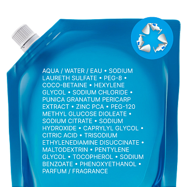 Купить La Roche-Posay Effaclar Refill 400 мл гель очищающий для чувствительной кожи лица и тела сменный блок