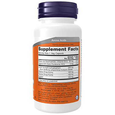 Купить Now Foods 5-НТР 200 мг 60 шт капсулы