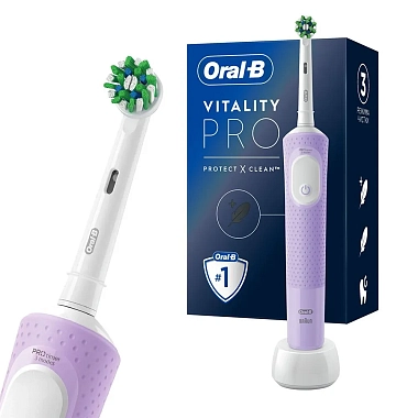 Купить Oral-B Vitality Pro D103.413.3 зубная щетка электрическая тип 3708 цвет белый + зарядное устройство