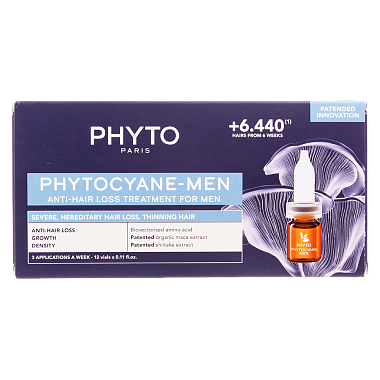 Купить Phyto Phytocyane-Men сыворотка против выпадения волос для мужчин флаконы 3,5 мл 12 шт