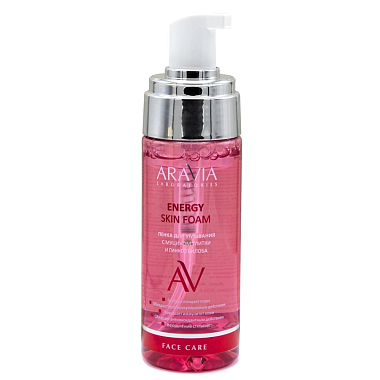 Купить Aravia Laboratories Energy Skin Foam 150 мл пенка для умывания с муцином улитки и гинкго билоба