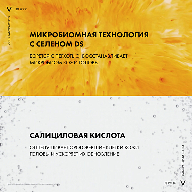 Купить Vichy Dercos 390 мл шампунь-уход интенсивный против перхоти для нормальных и жирных волос