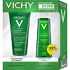 Купить Vichy набор Normaderm гель очищающий 200мл + сужающий поры очищающий лосьон 200мл в коробке