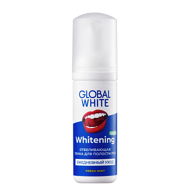 Купить Global White 50 мл пенка для полости рта отбеливающая