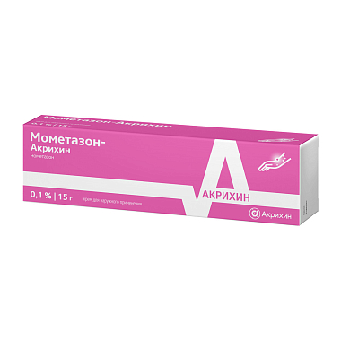 Купить Мометазон-Акрихин 0,1% 15 г крем для наружного применения
