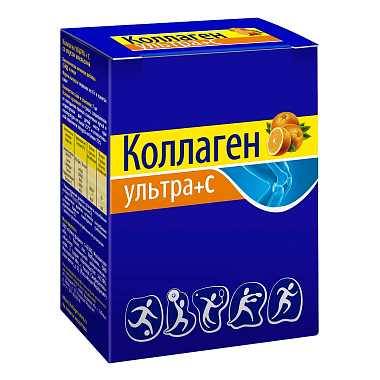 Купить Коллаген Ультра 8 г 7 шт порошок апельсин