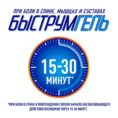 Купить Быструмгель 2,5 % 50 г гель для наружного применения
