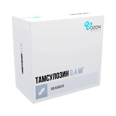 Купить Тамсулозин капс с пролонг высв 0,4мг №100