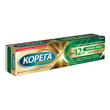 Купить Корега 40 г крем для фиксации зубных протезов нежная мята