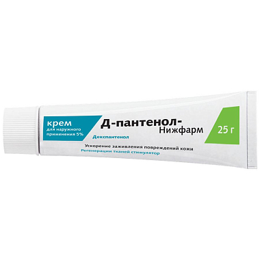Купить Пантенол Д-Нижфарм 5% 25 г крем для наружного применения