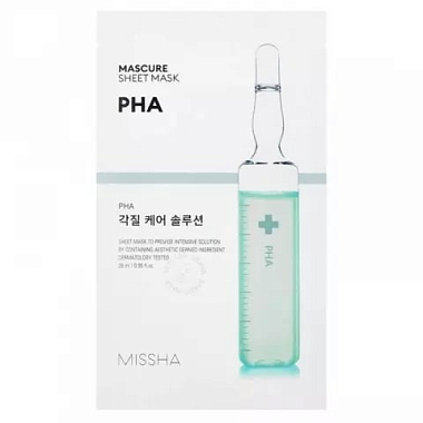 Купить Missha Mascure 28 мл маска для лица отшелушивающая с РНА кислотами для тонкой и чувствительной кожи