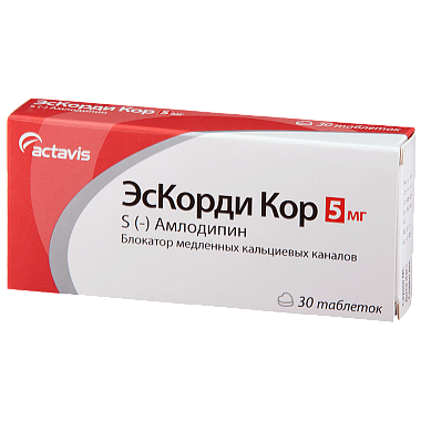 Купить Эскорди Кор 5 мг 30 шт таблетки