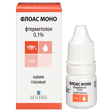 Купить Флоас Моно 0,1% 5 мл капли глазные