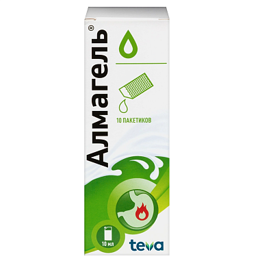 Купить Алмагель 10 мл 10 шт пакеты суспензии для внутреннего применения