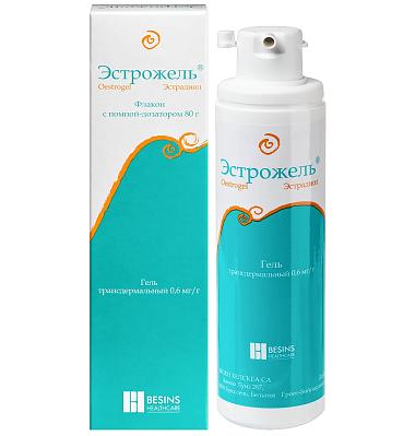 Купить Эстрожель 0,06 % 80 г трансдермальный гель флакон с помпой-дозатором