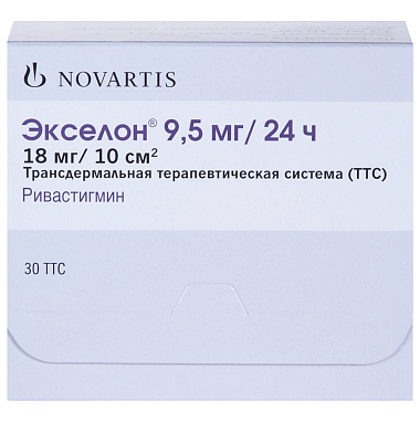 Купить Экселон 9,5 мг/24 ч 30 шт трансдермальная терапевтическая система