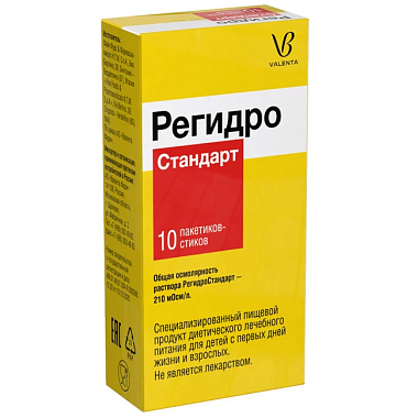 Купить Регидростандарт 4,36 г 10 шт порошок для приготовления раствора для приема внутрь