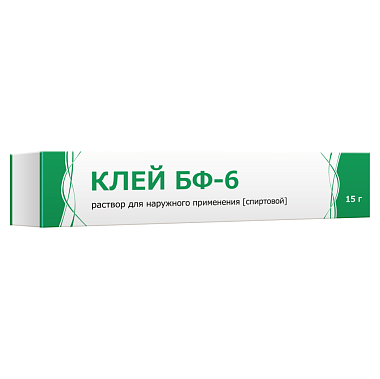 Купить Клей Медицинский БФ-6 15 г раствор для наружного применения туба