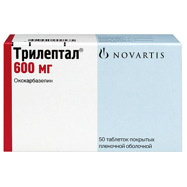 Купить Трилептал 600 мг 50 шт таблетки покрытые пленочной оболочкой