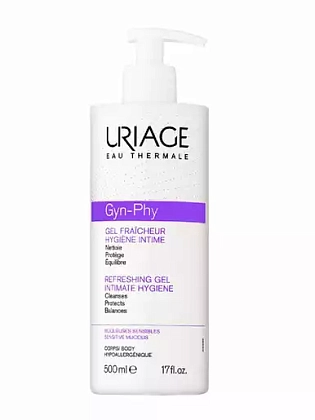 Купить Uriage Gyn-Phy 500 мл гель для интимной гигиены освежающий флакон-помпа