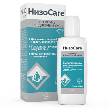 Купить НизоCare 200 мл шампунь для ежедневного ухода за кожей головы склонной к перхоти и раздражению