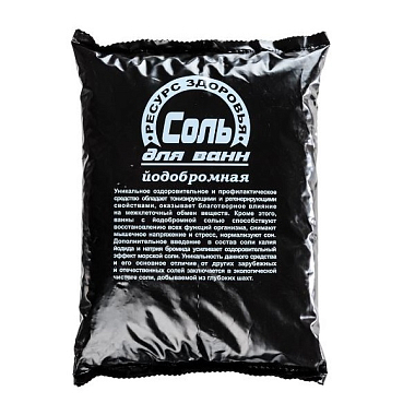 Купить Ресурс Здоровья 1 кг cоль для ванн морская йодобромная