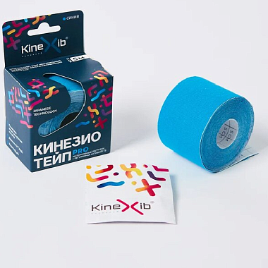 Купить Кинезио тейп Kinexib Pro 5 см х 5 м бинт адгезивный синий