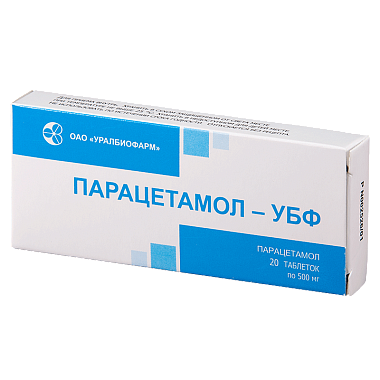Купить Парацетамол-УБФ таблетки 500мг №20