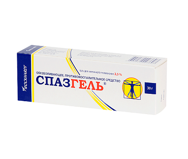 Купить Спазгель 2,5 % 30 г гель