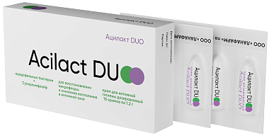 Купить Ацилакт Duo 10 шт крем для интимной гигиеныдозированный