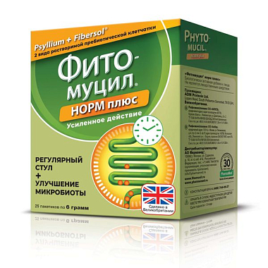 Купить Фитомуцил Норм Плюс 6 г 25 шт порошок для приготовления раствора для внутреннего применения