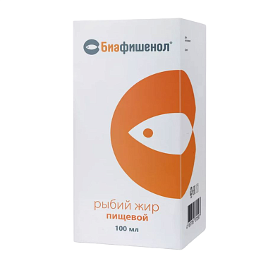 Купить Биафишенол 100 мл рыбий жир пищевой флакон