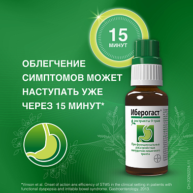 Купить Иберогаст 50 мл капли для приема внутрь