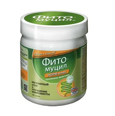 Купить Фитомуцил Норм Плюс 180 г порошок для приготовления раствора для приема внутрь банка