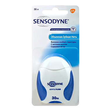 Купить Sensodyne 30 м зубная нить мягкая