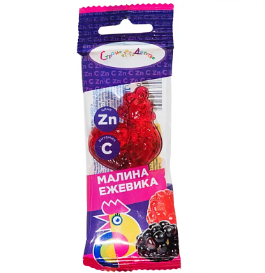 Купить Петушок 17 г карамель леденцовая витамином С-малина-ежевика цинк