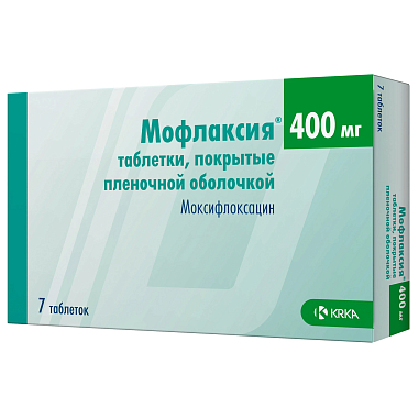 Купить Мофлаксия таблетки ппо 400мг №7