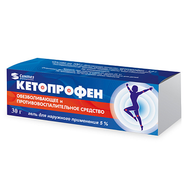 Купить Кетопрофен 5% 30 г гель для наружного применения