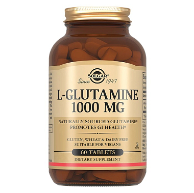 Купить Solgar L-Глутамин 1000 мг 60 шт таблетки